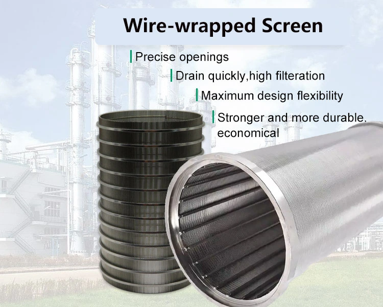 Stainless Steel Wire Wrapped Wedge Wire Screens/Passive Intake Screen