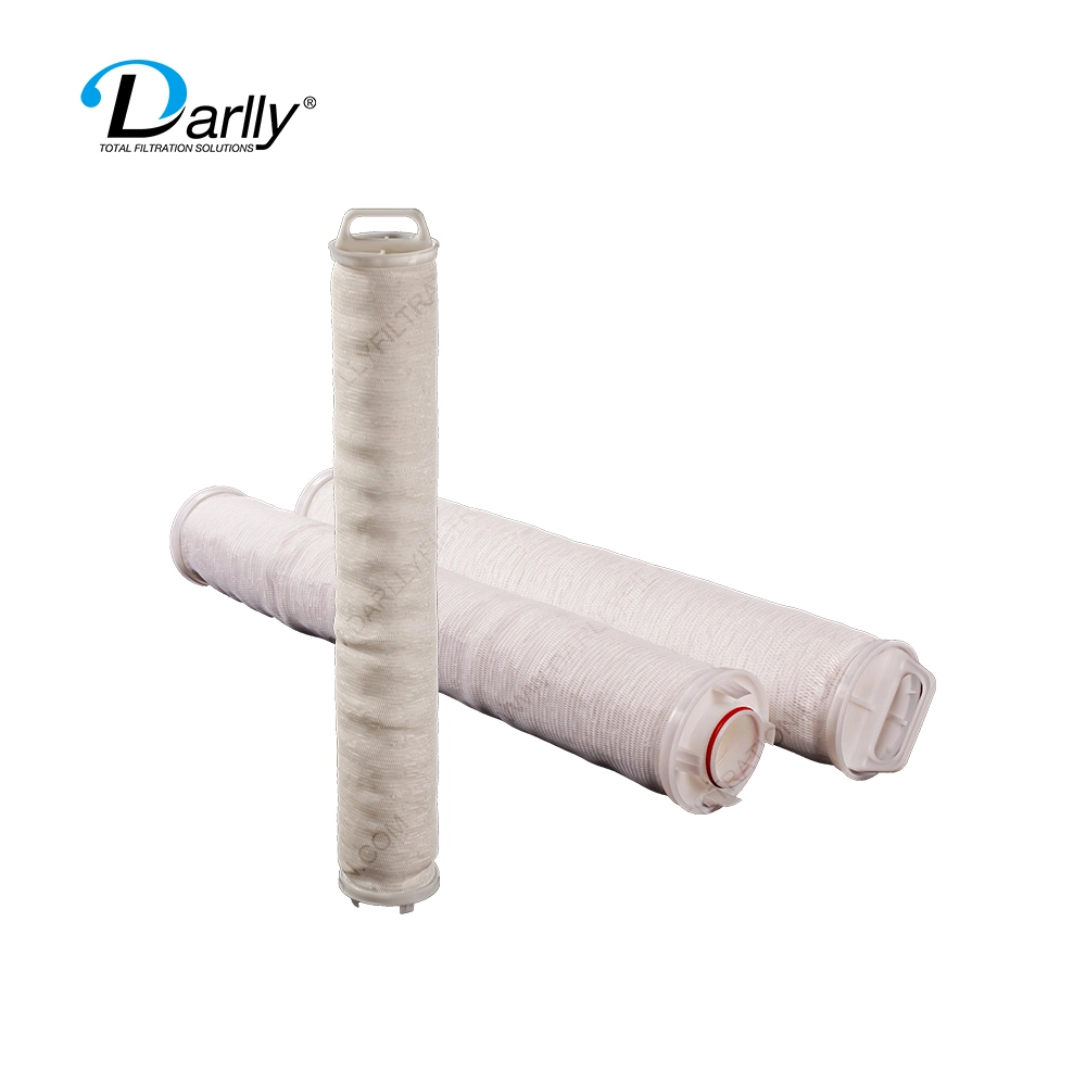 FDA Approved Horizontal Pleated Polypropylene High Flow Industrial Water Filter Replacement of Cuno Hf60PP005D01/Hf60PP040d01